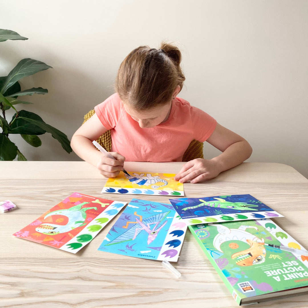 TIGER TRIBE MAGIC PAINT-A-PICTURE SET - DINOSAURS