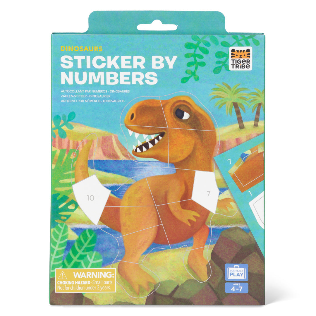 TIGER TRIBE STICKERS BY NUMBER - DINOSAURS