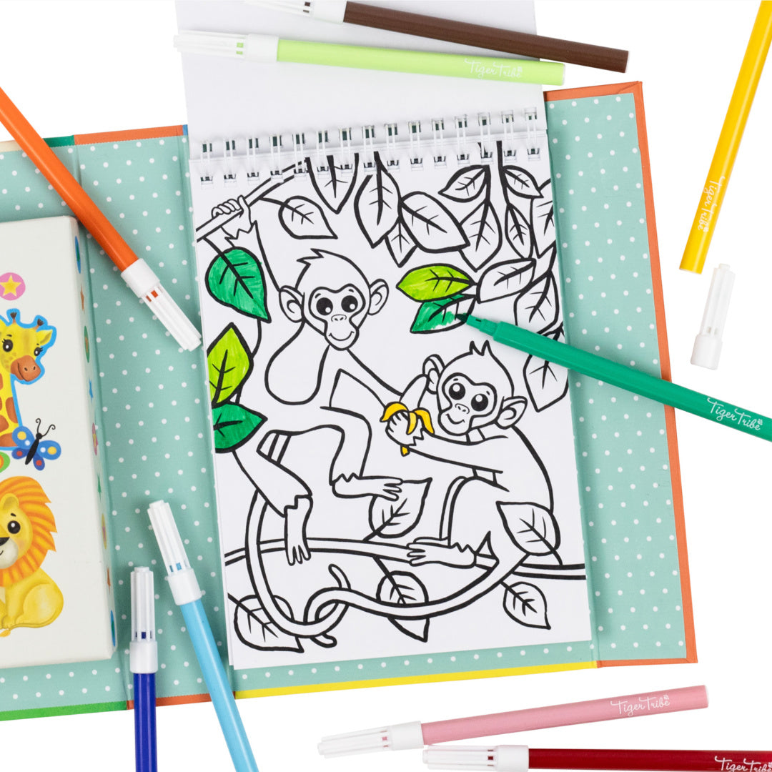TIGER TRIBE COLOURING SET - ZOO