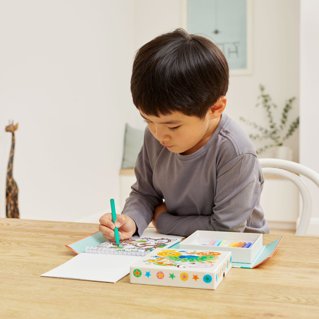 TIGER TRIBE COLOURING SET - ZOO