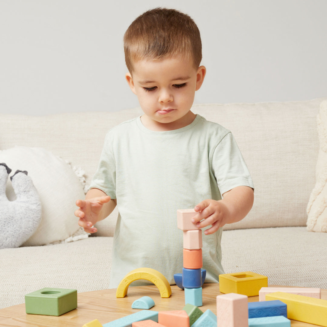 TIGER TRIBE ECO RANGE RATTLE &amp; STACK BLOCKS - STARTER PACK OF 11