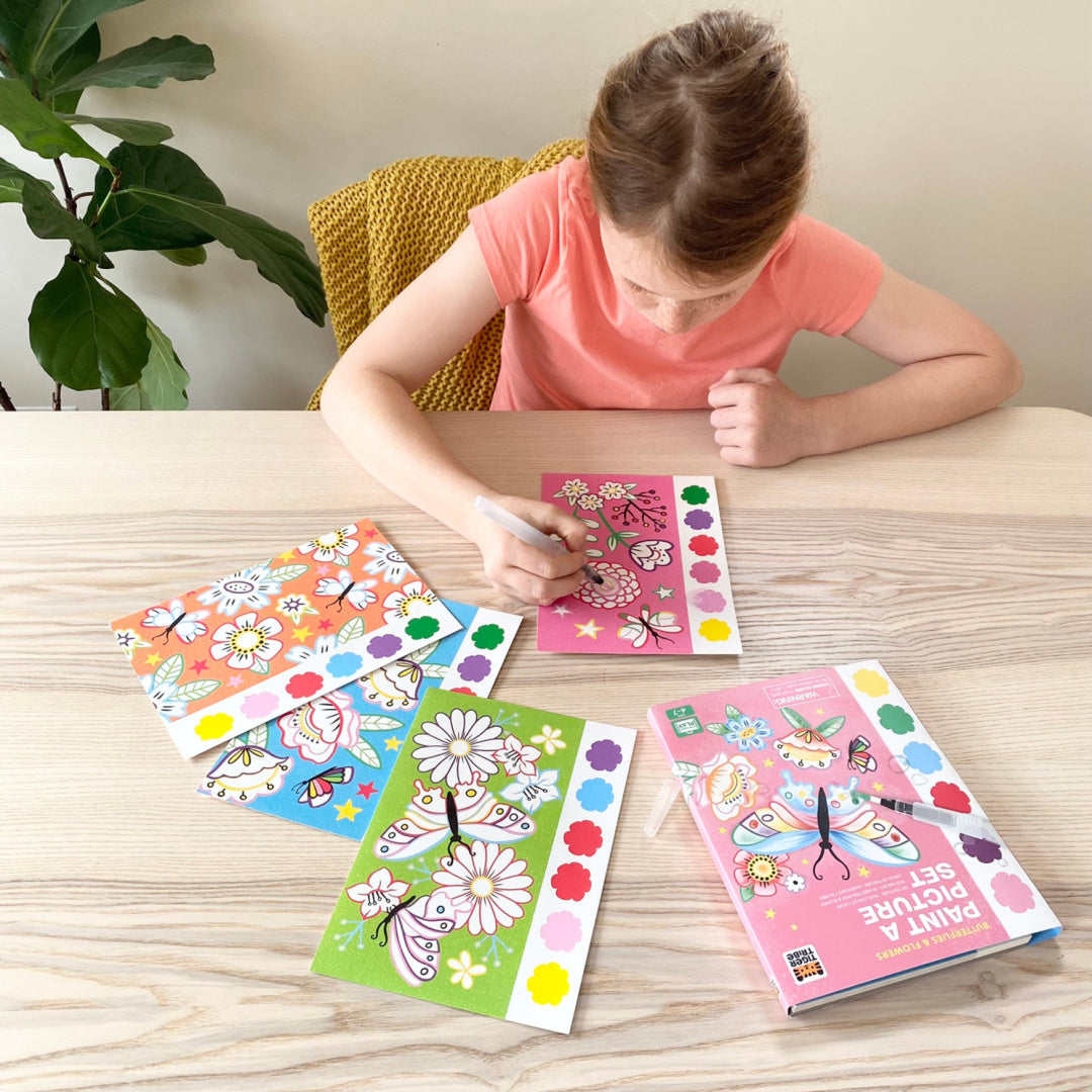 TIGER TRIBE MAGIC PAINT-A-PICTURE SET - BUTTERFLIES &amp; FLOWERS