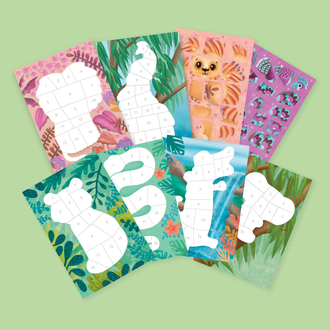 TIGER TRIBE STICKERS BY NUMBER - ANIMALS