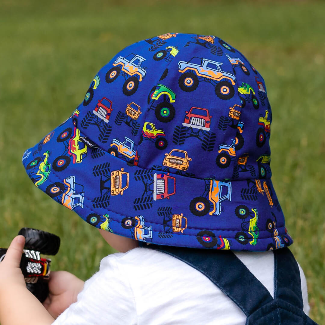 BEDHEAD TODDLER BUCKET HAT - MONSTER TRUCKS