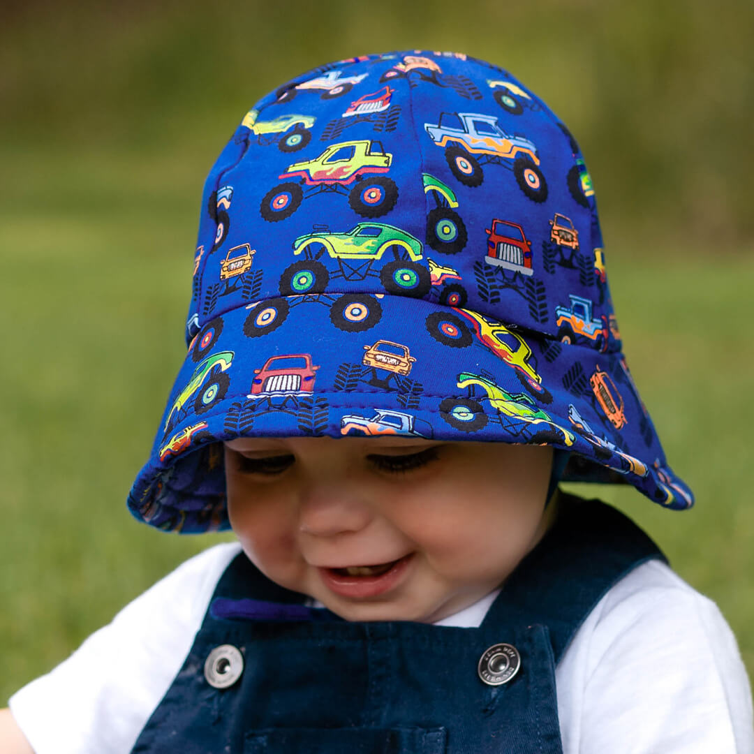 BEDHEAD TODDLER BUCKET HAT - MONSTER TRUCKS