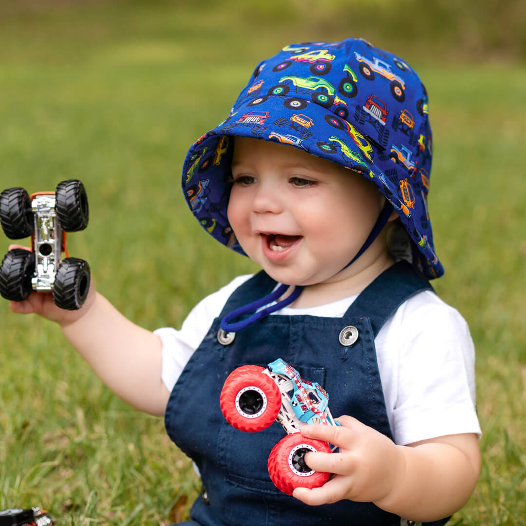 BEDHEAD TODDLER BUCKET HAT - MONSTER TRUCKS