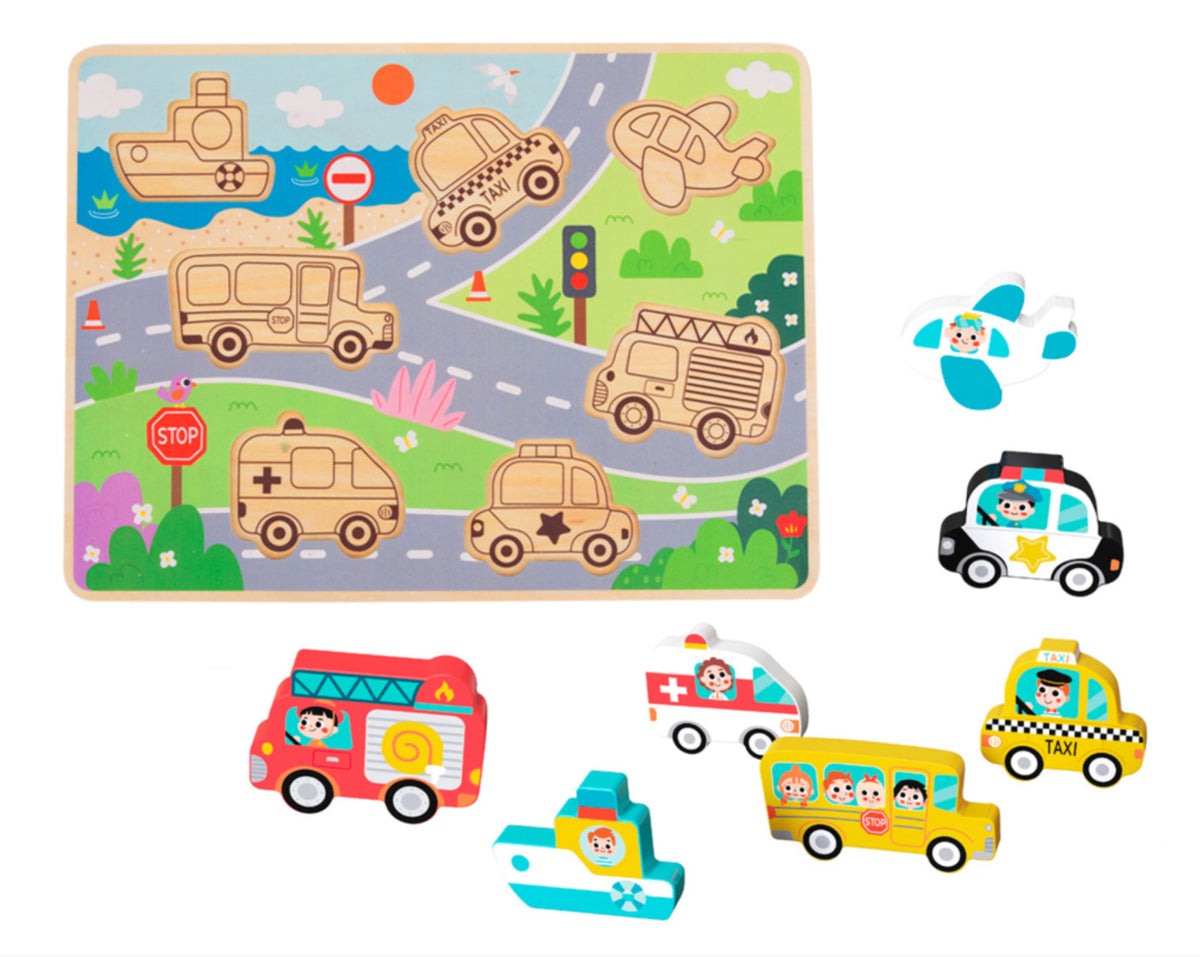 TOOKY TOY CHUNKY TRANSPORTATION PUZZLE