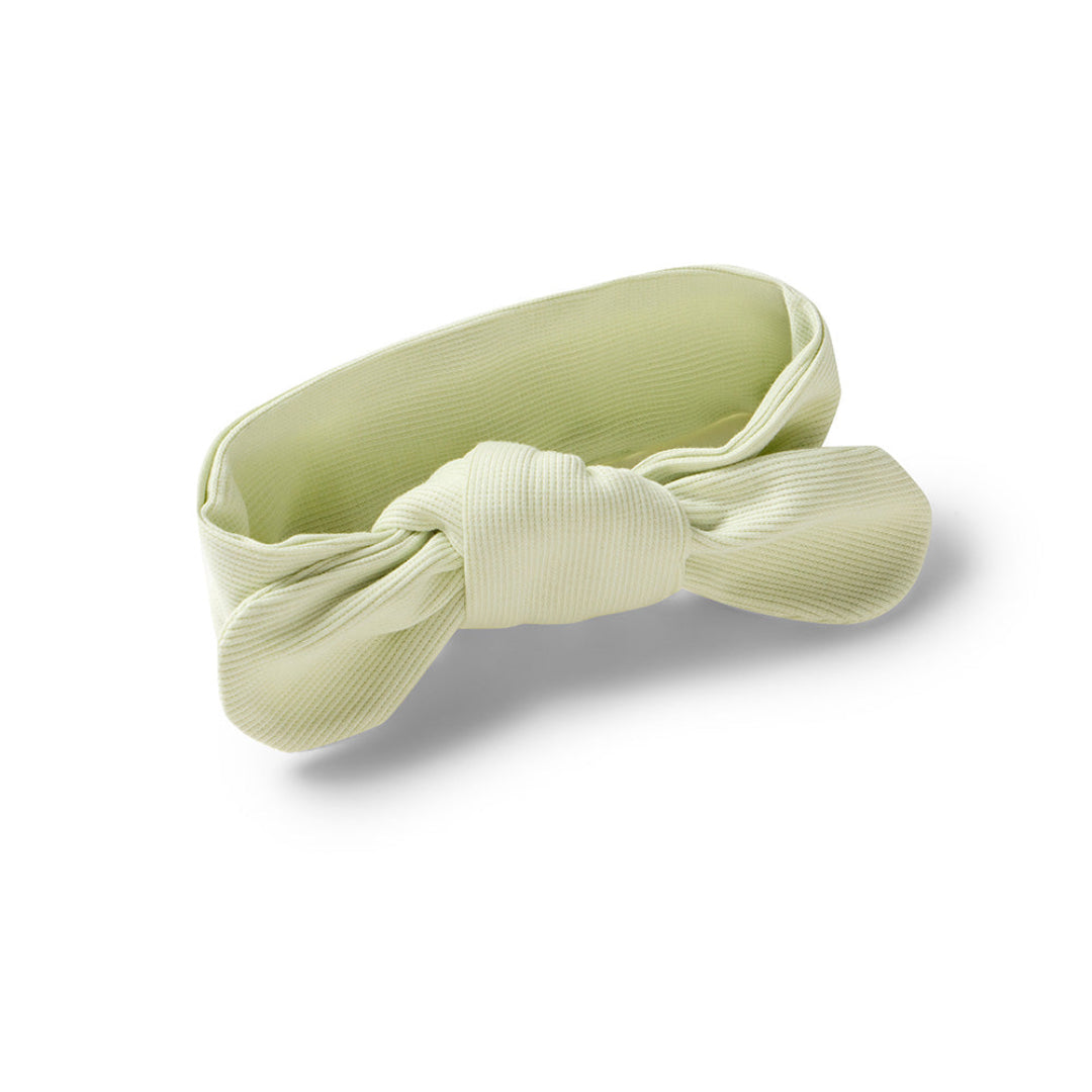 SNUGGLE HUNNY ORGANIC RIBBED TOPKNOT - HONEYDEW