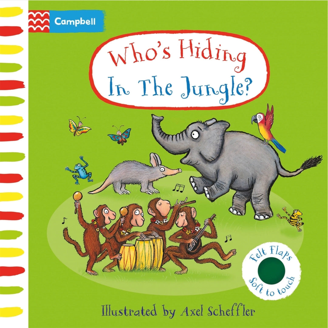 WHO'S HIDING IN THE JUNGLE BOARD BOOK