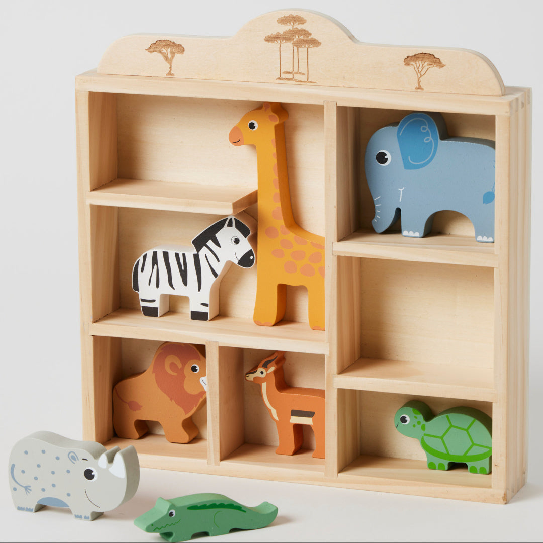 ZOOKABEE WOODEN SAFARI ANIMALS SET