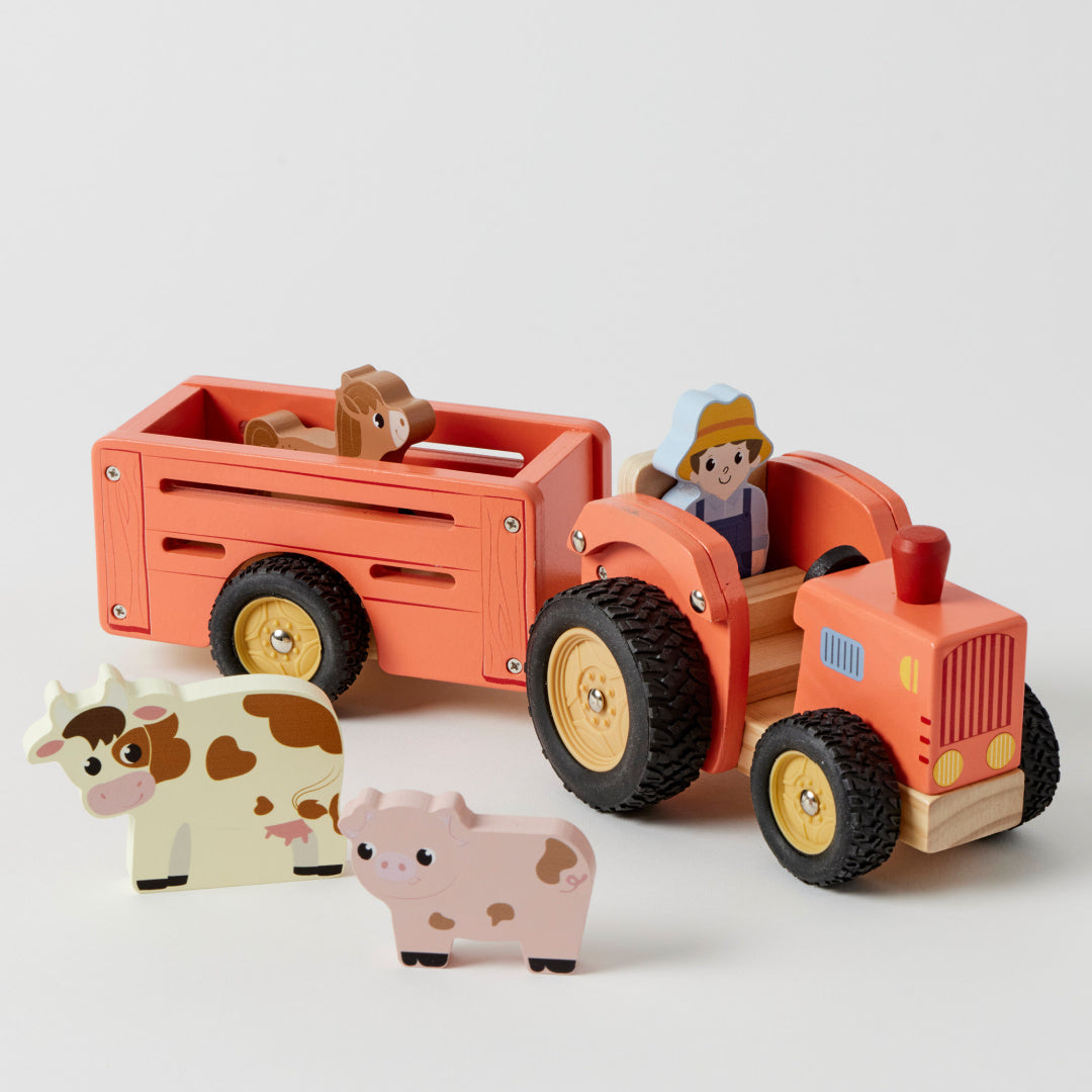 ZOOKABEE WOODEN FARM TRUCK SET