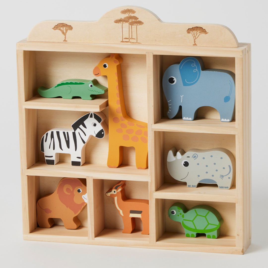 ZOOKABEE WOODEN SAFARI ANIMALS SET