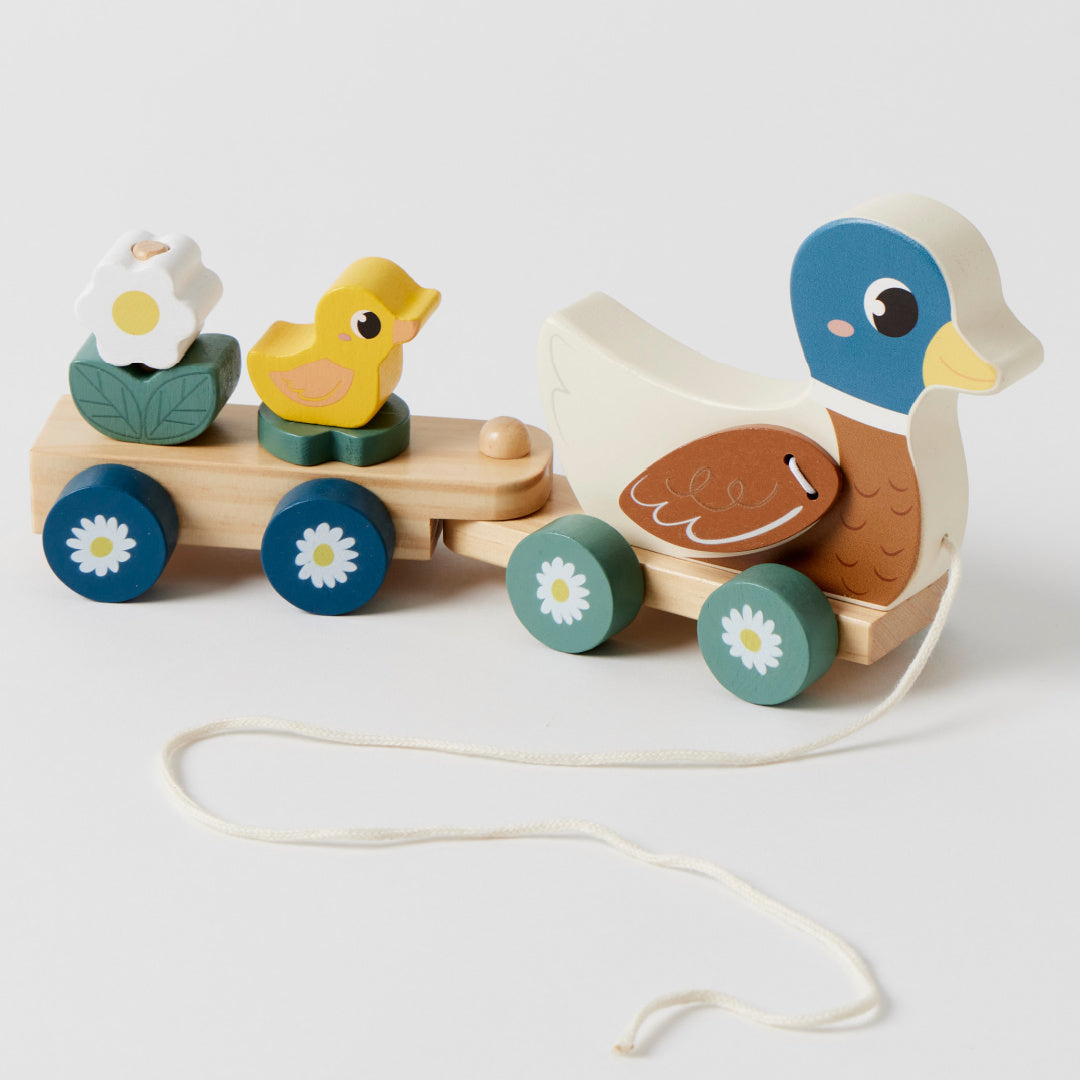 ZOOKABEE WOODEN DUCK TRAIN SET