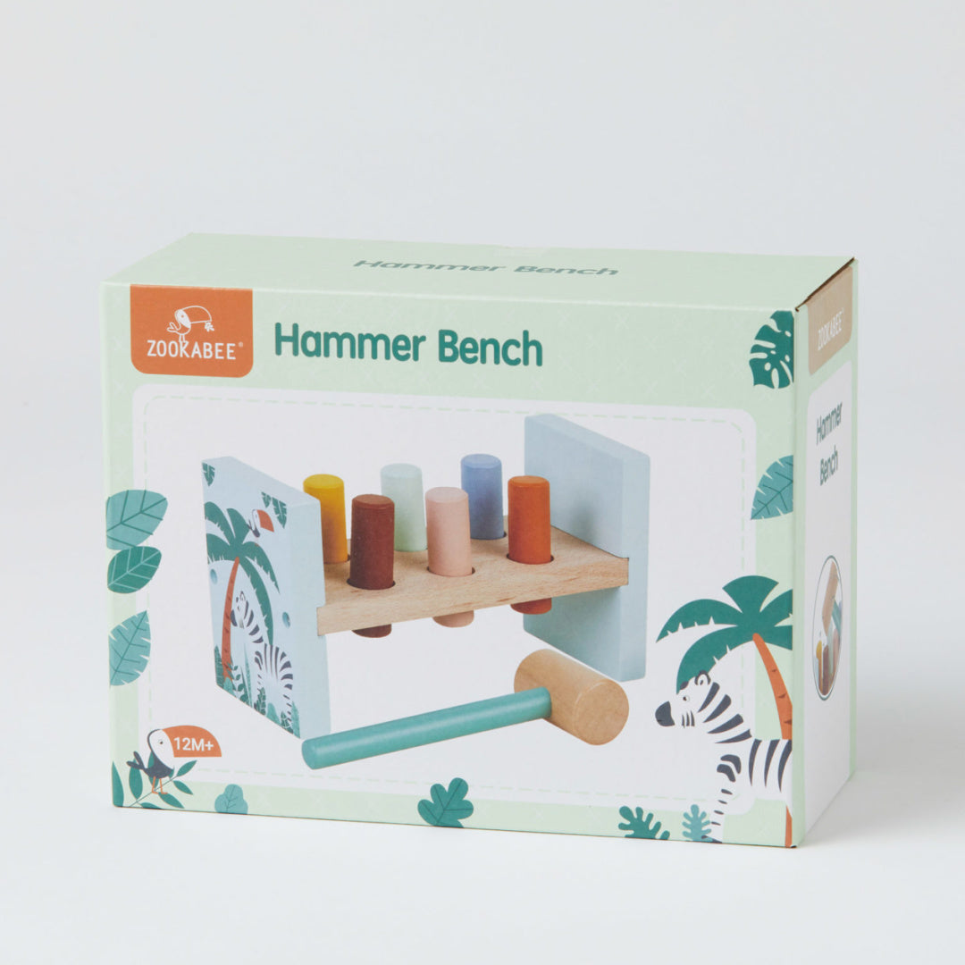 ZOOKABEE WOODEN HAMMER BENCH