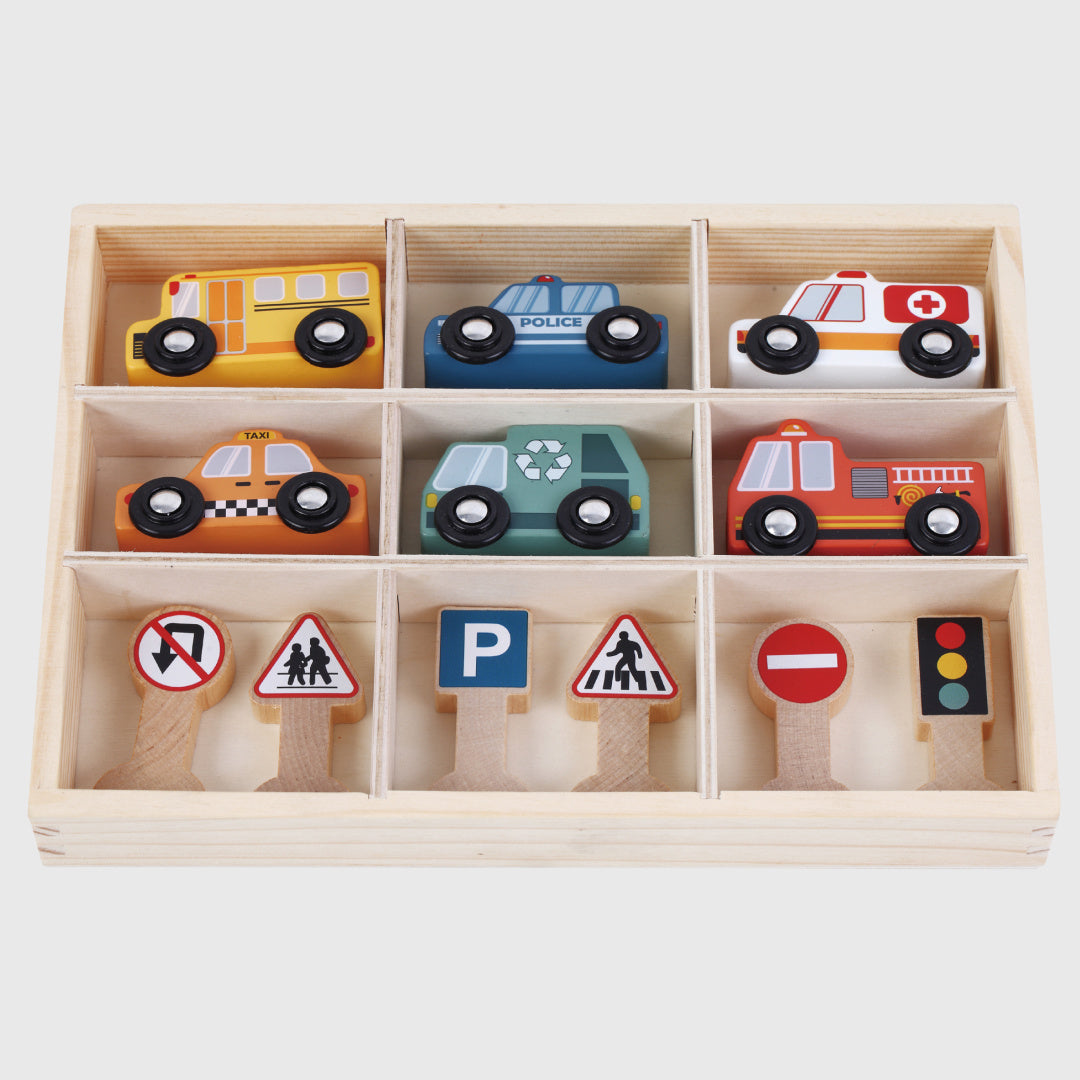 ZOOKABEE WOODEN VEHICLE SET