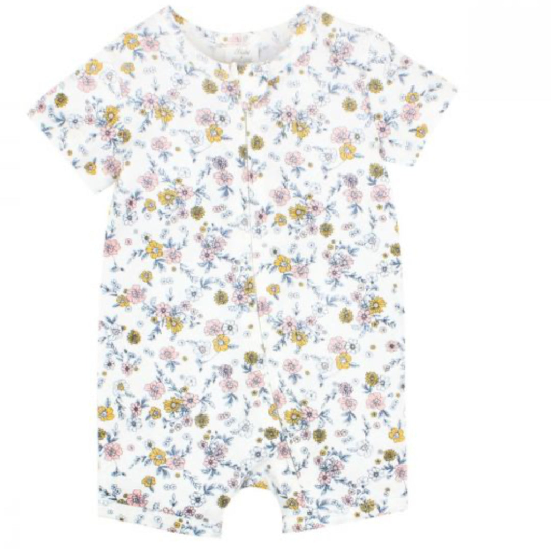 BEBE WHITE LABEL BABY GIRLS MAE FLORAL ROMPER