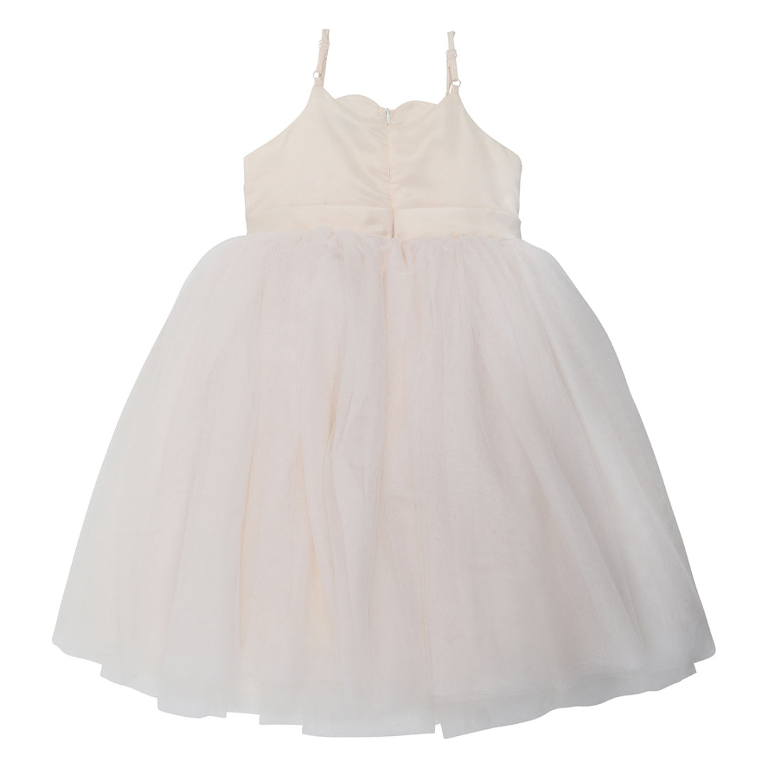 BEBE LACE BODICE DRESS