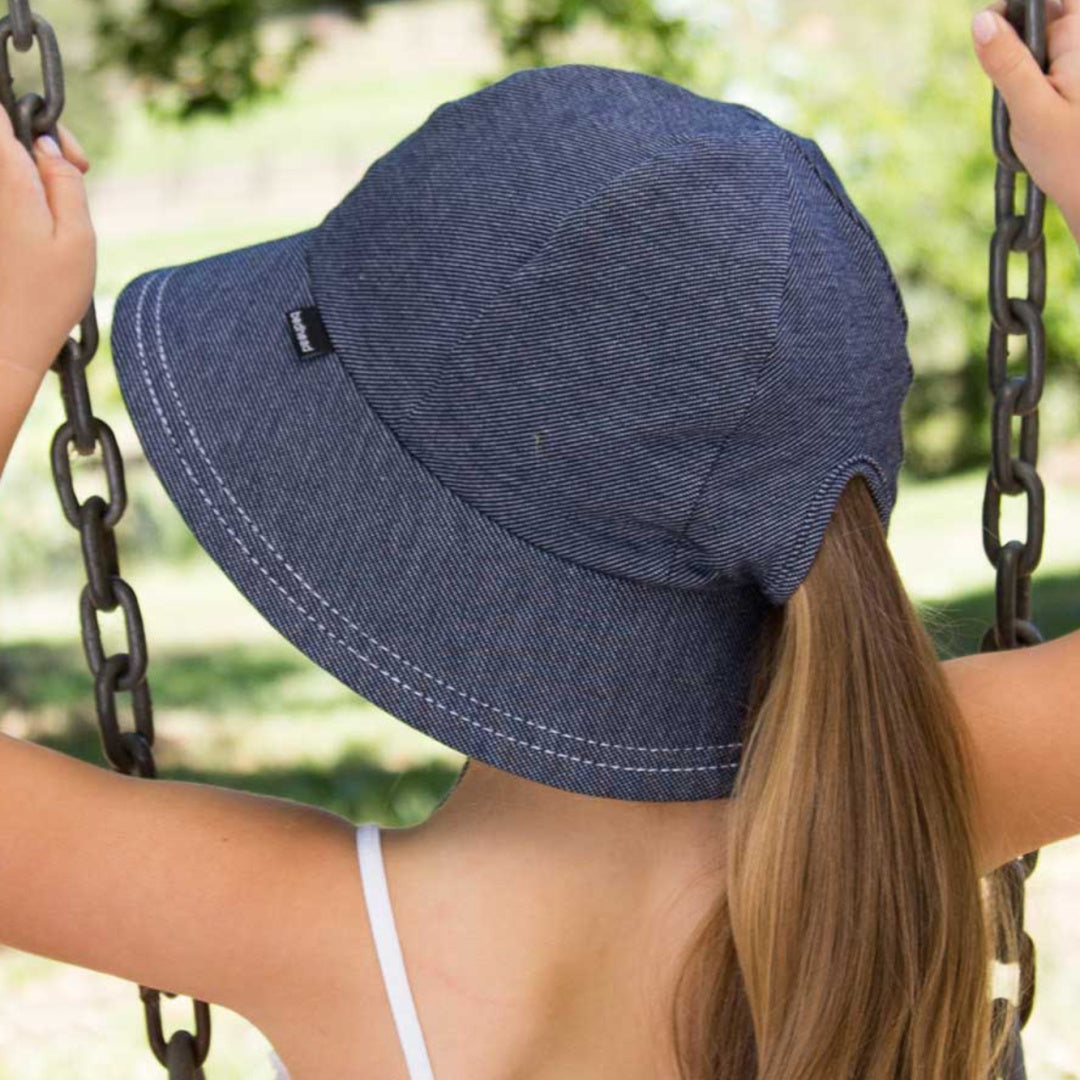 BEDHEAD KIDS PONYTAIL BUCKET HAT - DENIM
