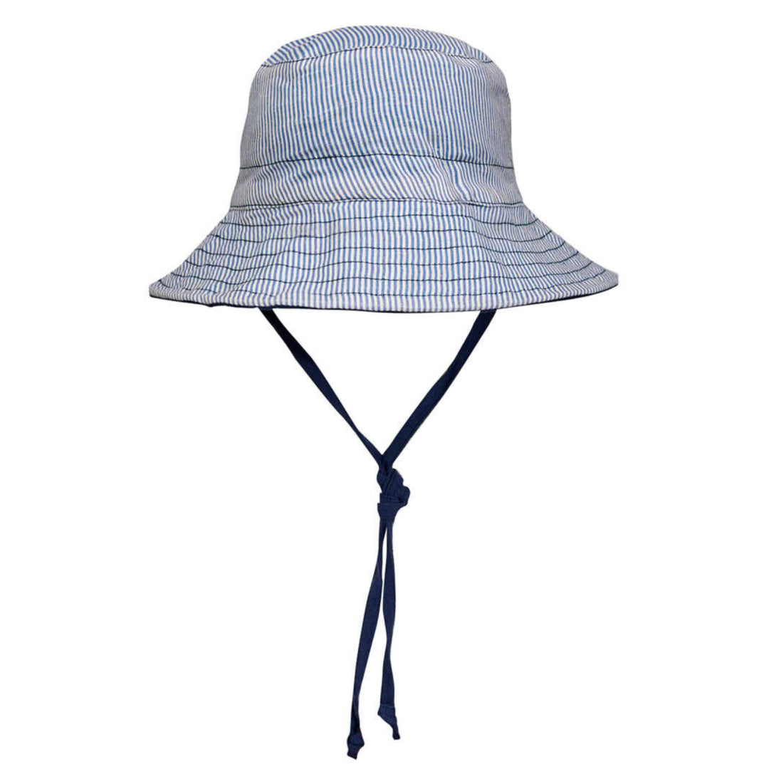 BEDHEAD HERITAGE 'EXPLORER' KIDS REVERSIBLE SUN HAT - CHARLIE / INDIGO