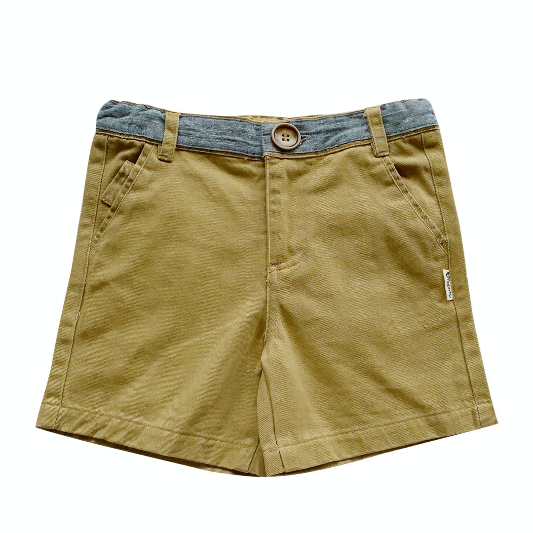 LOVE HENRY BOYS OSCAR SHORTS - TAUPE