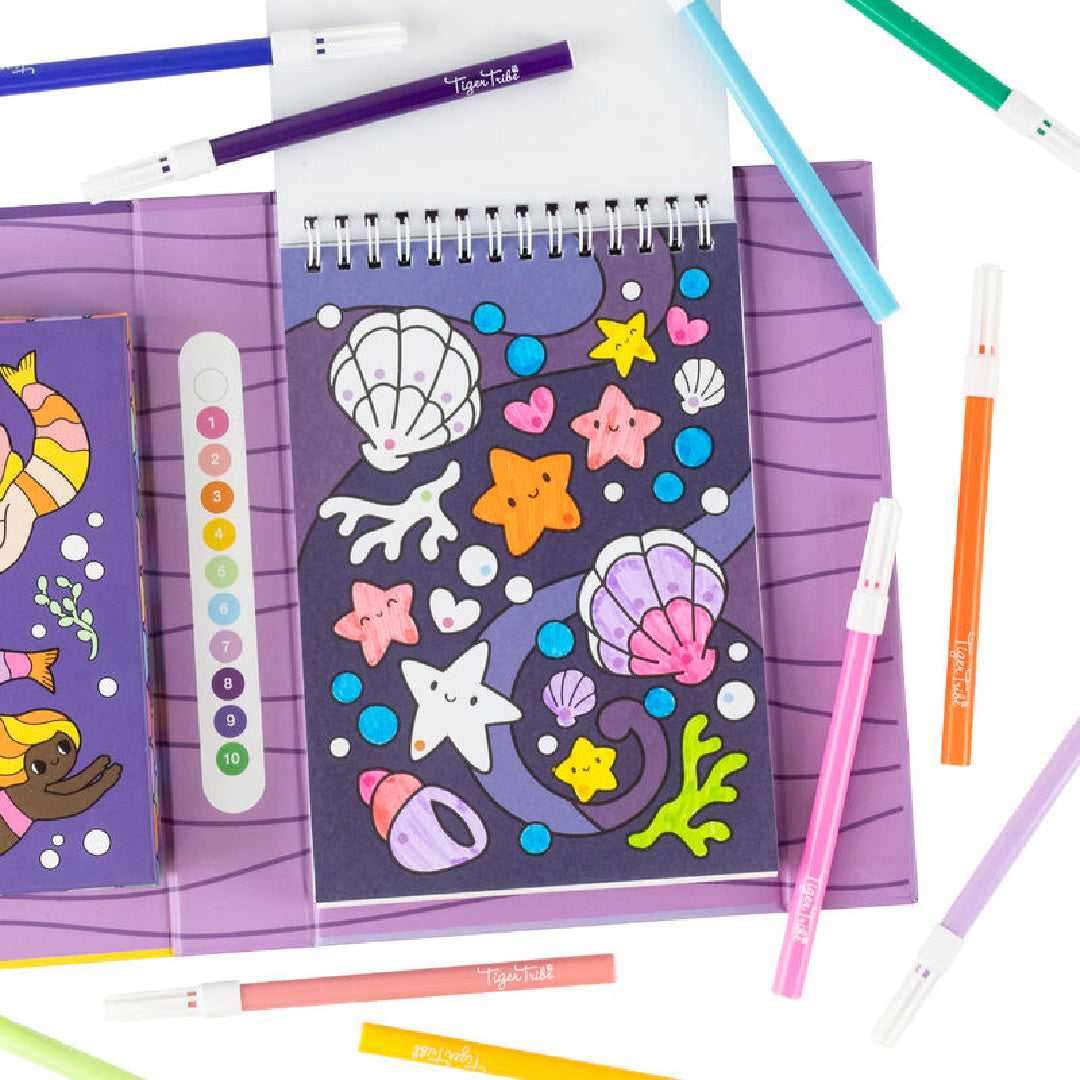 TIGER TRIBE COLOUR BY NUMBERS - MERMAIDS AND FRIENDS