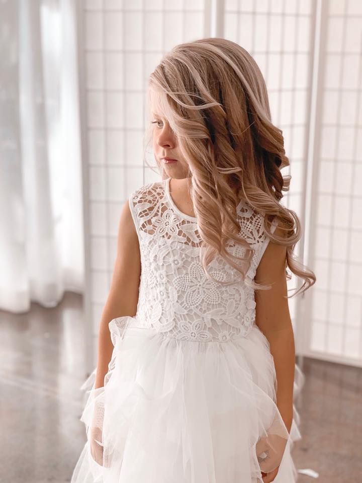 DESIGNER KIDZ TARA HEART BACK DRESS