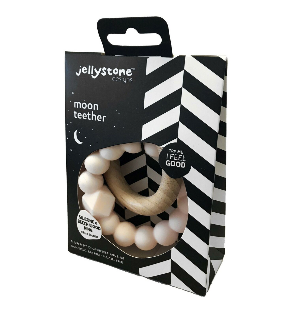 JELLYSTONE DESIGNS MOON TEETHER - BLUSH
