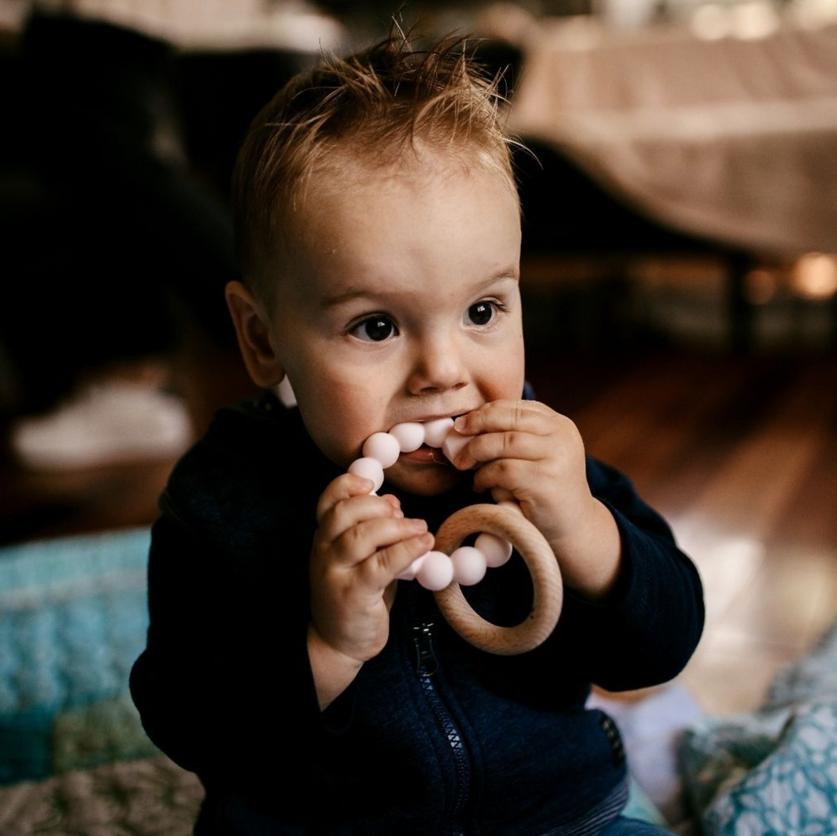 JELLYSTONE DESIGNS MOON TEETHER - SAGE