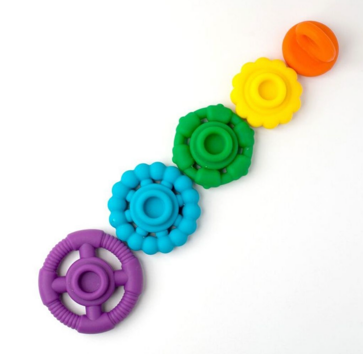 JELLYSTONE DESIGNS STACKER AND TEETHER TOY - RAINBOW