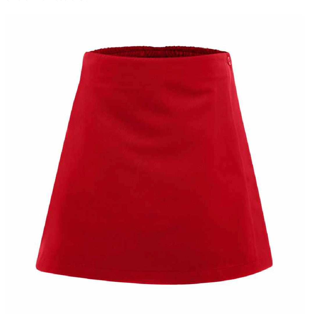 LWR GIRLS SCHOOL SKORT [RED]