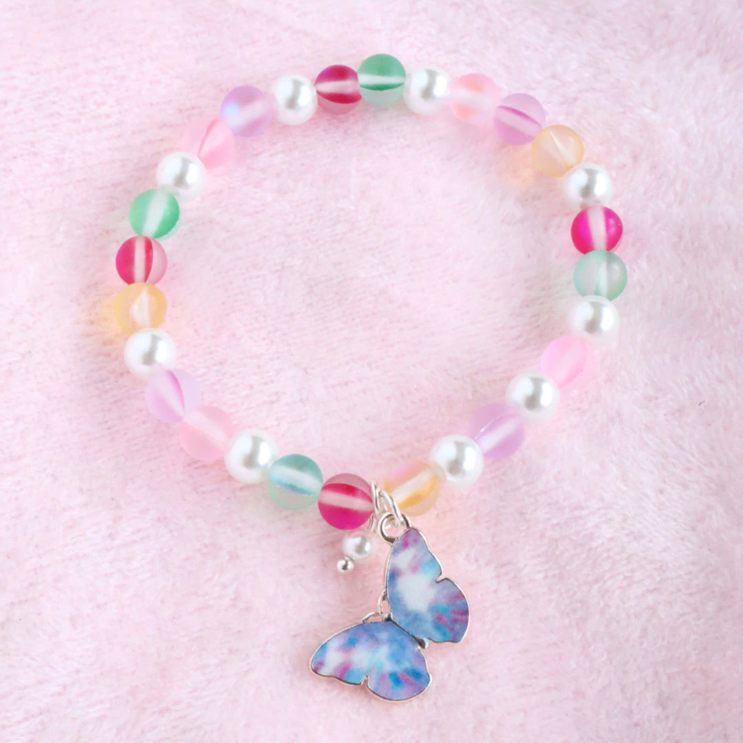 LAUREN HINKLEY PETITE FLEUR BUTTERFLY ELASTIC BRACELET