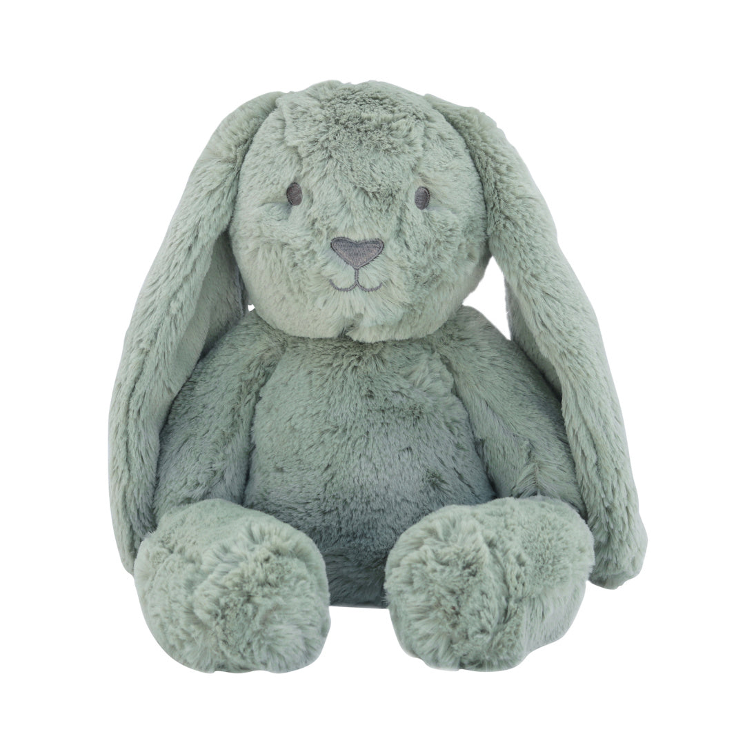 OB DESIGNS BEAU BUNNY SAGE GREEN SOFT TOY - 34CM