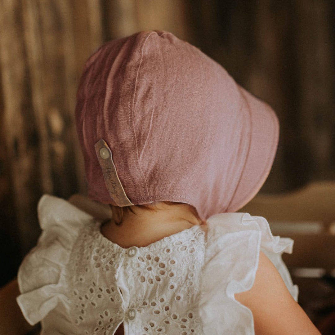BEDHEAD HERITAGE &#39;SEEKER&#39; REVERSIBLE SUN BONNET - GINGHAM/ROSA