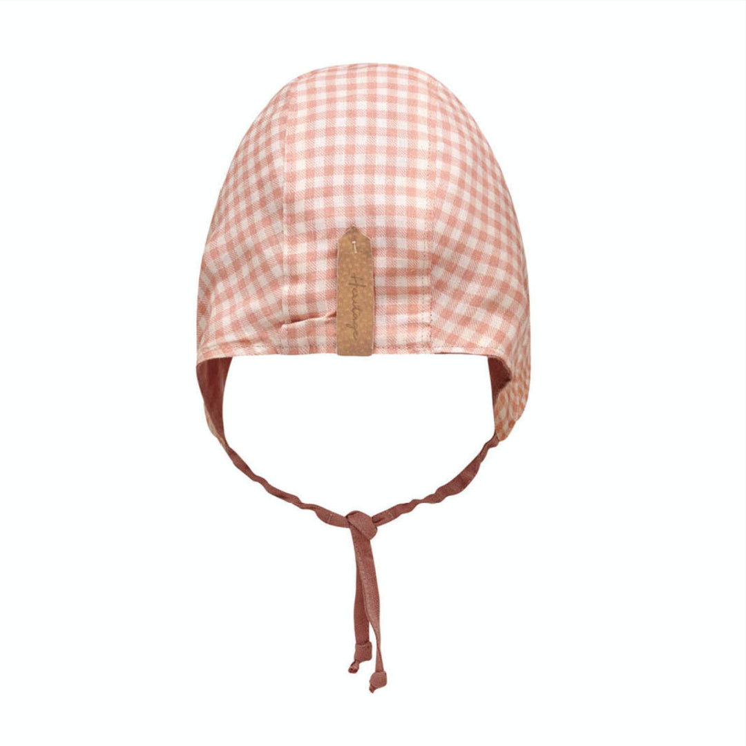 BEDHEAD HERITAGE &#39;SEEKER&#39; REVERSIBLE SUN BONNET - GINGHAM/ROSA