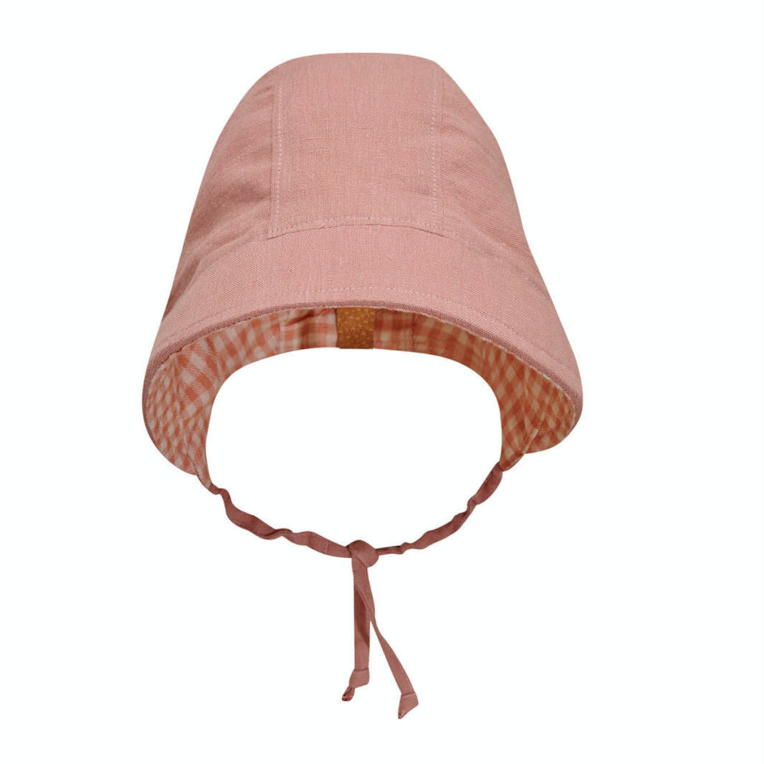 BEDHEAD HERITAGE &#39;SEEKER&#39; REVERSIBLE SUN BONNET - GINGHAM/ROSA