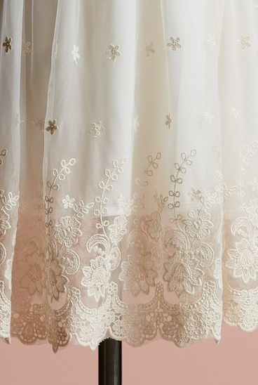 MISS ROSE SISTER VIOLET CHRISTENING LACE DRESS - CREAM