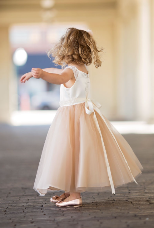 EXECUKIDS 'EVA' DRESS - EK12 [CHAMPAGNE]