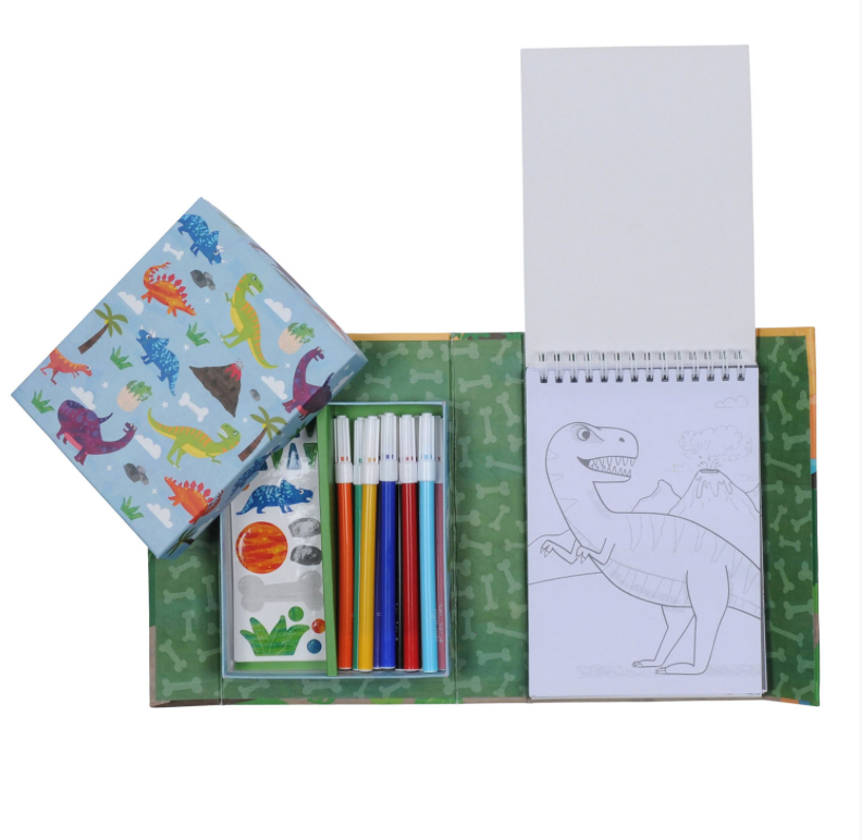 TIGER TRIBE COLOURING SET - DINOSAUR