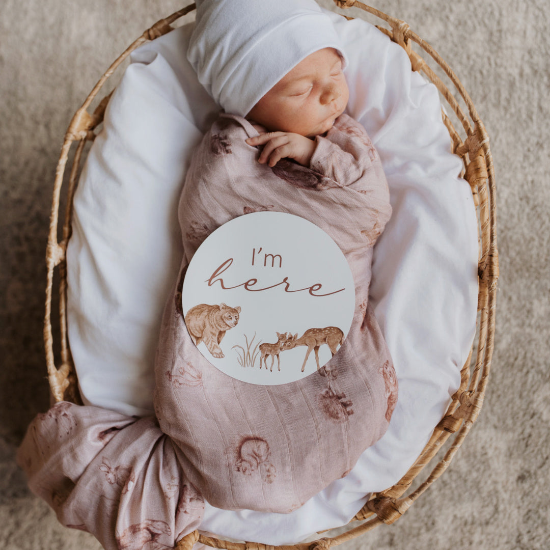 SNUGGLE HUNNY ORGANIC MUSLIN WRAP - WOODLAND