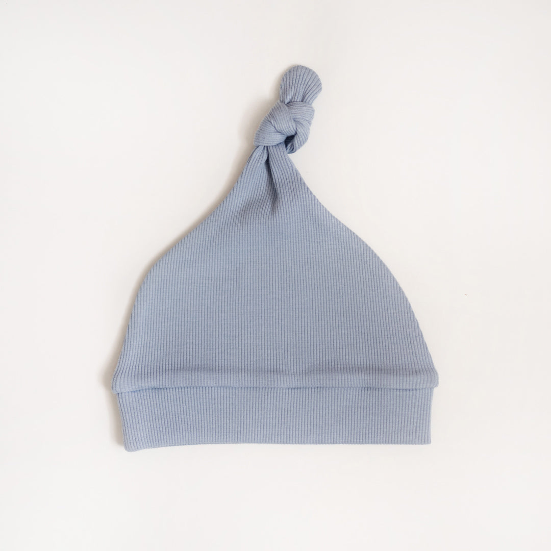SNUGGLE HUNNY ORGANIC RIBBED BEANIE - ZEN