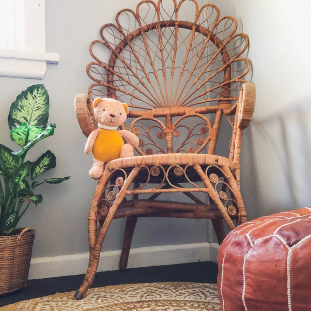 TIKIRI ORGANIC BABY BEAR WITH MUSLIN