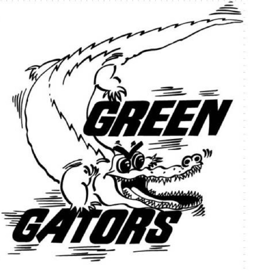 ALLIGATOR CREEK SPORTS POLO SHIRT WITH LOGO  [GREEN GATORS]