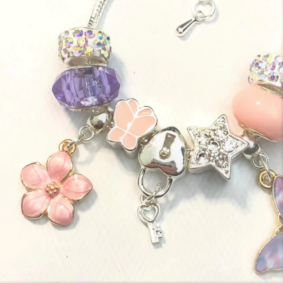 LAUREN HINKLEY BUTTERFLY MAGIC CHARM BRACELET