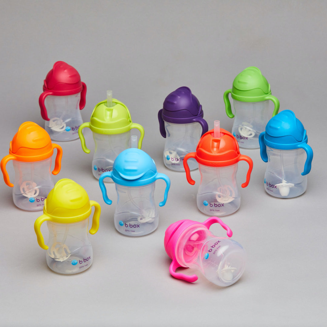 B.BOX SIPPY CUP - PINK POMEGRANATE