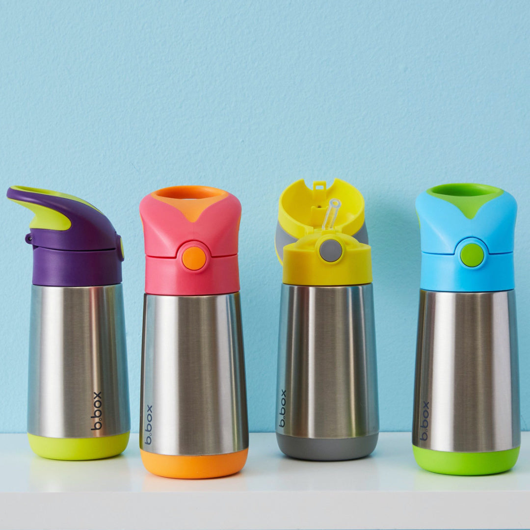 B.BOX INSULATED DRINK BOTTLE 350ML - STRAWBERRY SHAKE