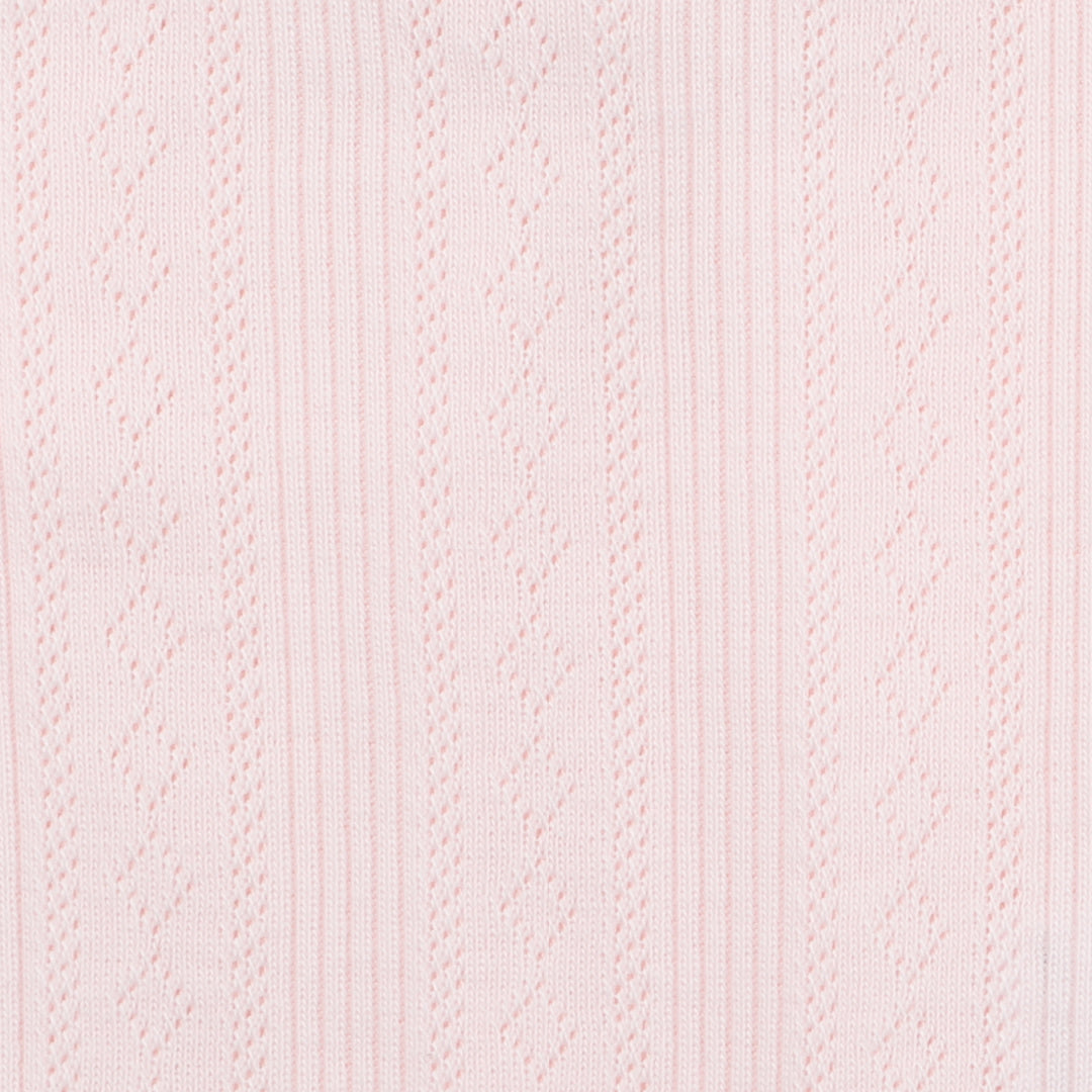 BEBE WHITE LABEL POINTELLE L/S BODYSUIT - PINK