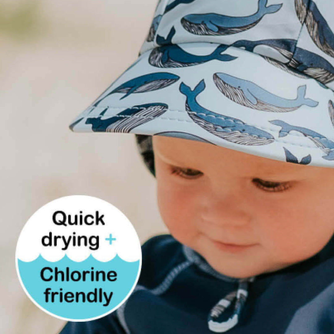BEDHEAD BABY LEGIONNAIRE SWIM HAT - WHALE