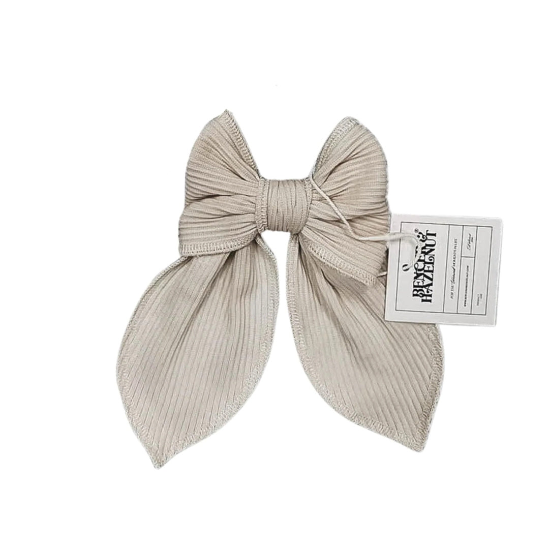 BENCER &amp; HAZELNUT BOW HEADBAND / CLIP - HAZELNUT