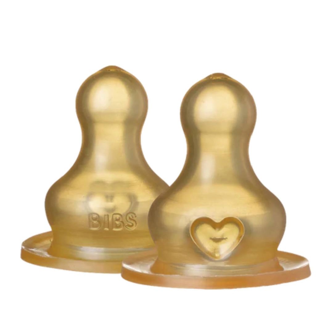 BIBS BOTTLE NIPPLE (2PK) LATEX