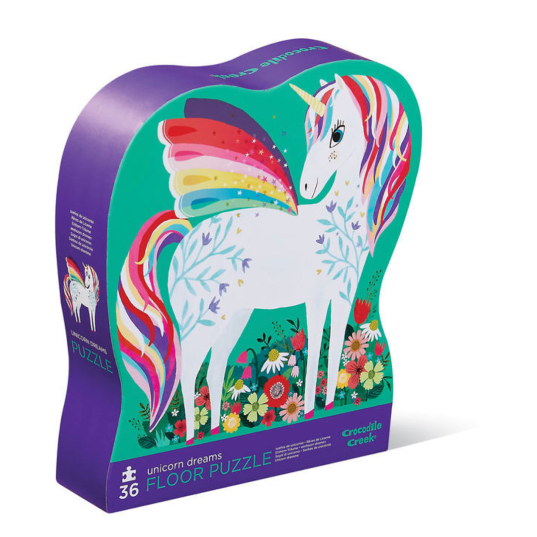 CROCODILE CREEK CLASSIC FLOOR PUZZLE 36PCE - UNICORN DREAMS